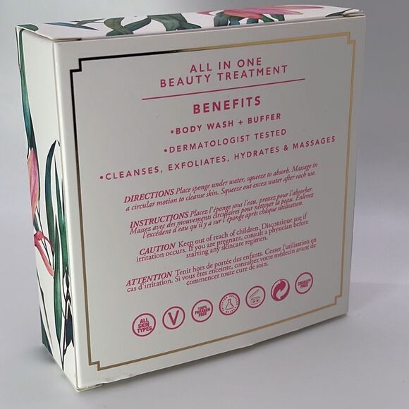 NIB SPONGELLÉ PIKAKE BLOOM | MULTI-USE BODY WASH INFUSED BUFFER - Picture 5 of 5